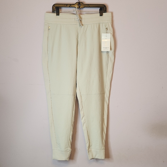 NWT ATHLETA Headlands Hybrid Trek Jogger, Abalone Ivory, size 14 - Picture 2 of 16